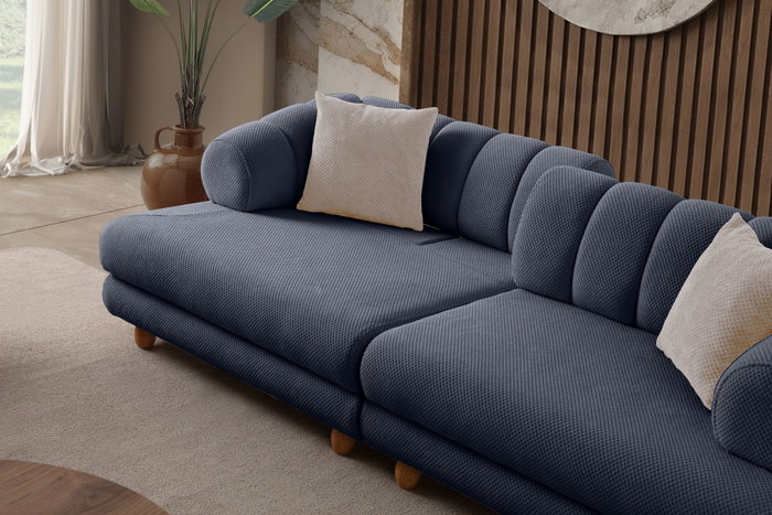 Atelier Del Sofa Gloria - Sofá de 3 plazas Azul marino